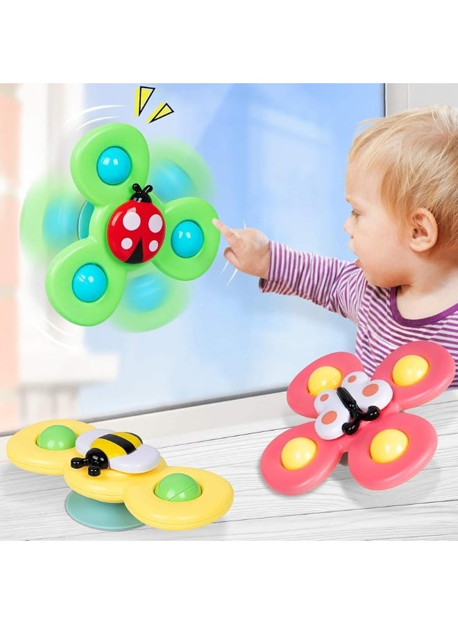NARRIO Suction Cup Spinner Toys for 1 Year Old Boy, Spinning top Baby Toys 12-18 Months, First Christmas Birthday Baby Gifts for 1 Year Old Girl, Travel Sensory Toys for Toddlers 1-3 - Image 3