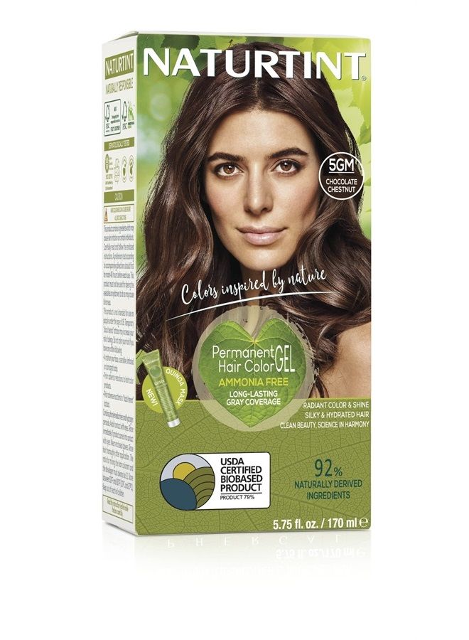 NATURTINT صبغة شعر دائمة 5GM كستناء الشوكولاتة (عبوة من 1) ، 5.75 أونصة سائلة - Image 1