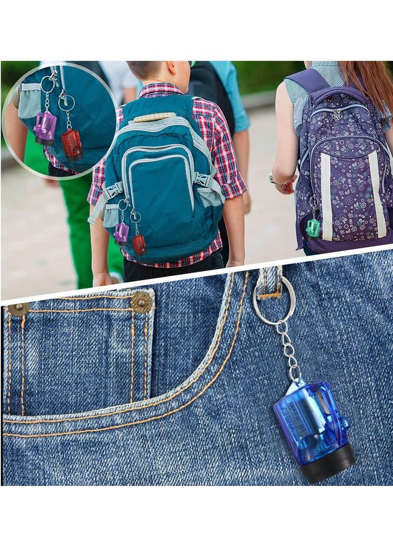 SYOSI - Mini Flashlight Keychains Pack of 12 LED Key Chains for Kids in Assorted Colors 1.5 Inch Portable Handheld Flashlights Keychains for Camping Party Favors - Image 1