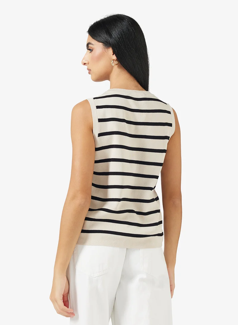 ELLA Striped Sweater Vest