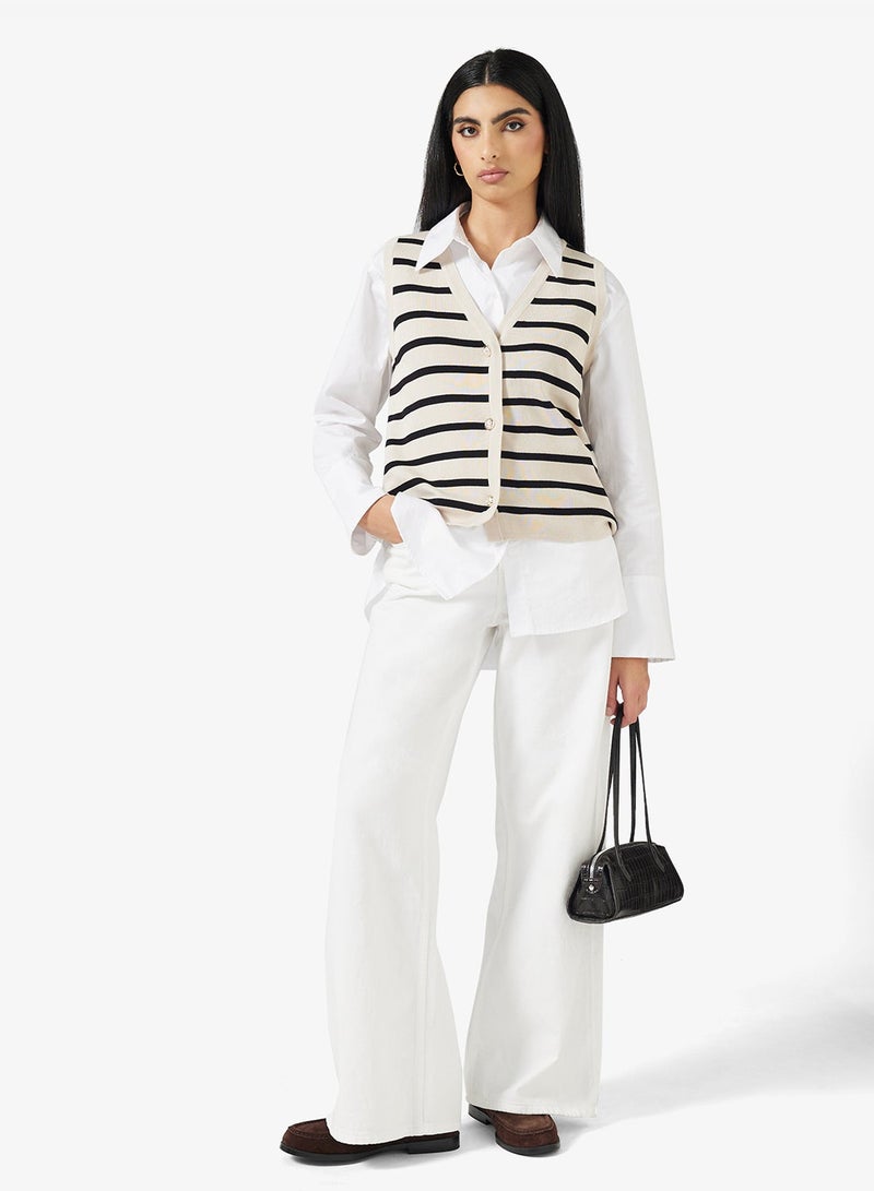ELLA Striped Sweater Vest - Image 4