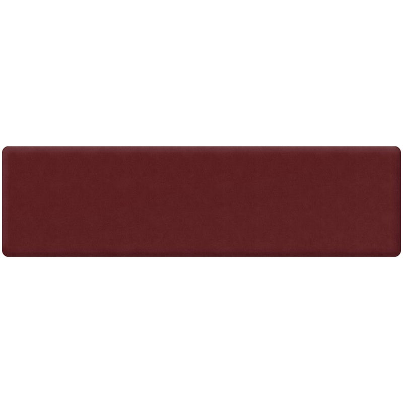 GelPro Anti Fatigue Nonslip Mat Hard Floor Utility Mats for Garage Patio and Kitchen  20 x 72 x 5  Leather Grain Cranberry