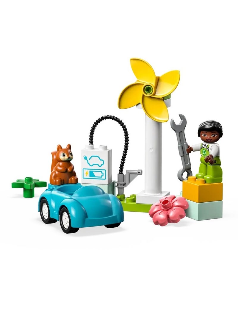 ليغو ليجو السيارة الكهربائية مع دوارة الرياح 16 قطعة - 10985 - Image 2