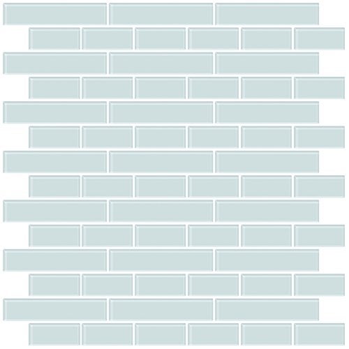 Inhome In Home NH2361 Sea Glass Peel & Stick Backsplash Tiles, Blue - Image 1
