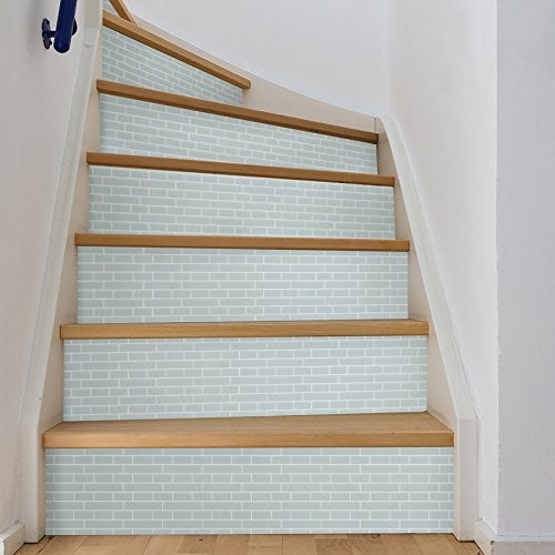 Inhome In Home NH2361 Sea Glass Peel & Stick Backsplash Tiles, Blue - Image 5