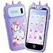 E teacher Kids Toys Phone 397 Touchscreen Mini Phones for Kids Learning Phone Puzzle Games 1500mA Toys Cell Phone 8GB Card Purple - Image 2