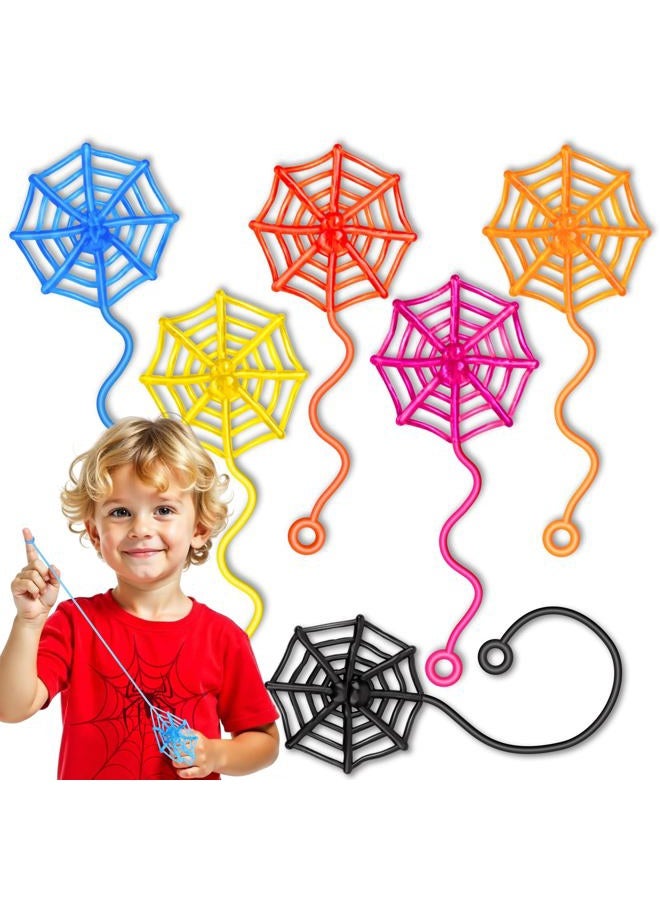 DODOLOL 30 Pcs Sticky Spider Web Sticky Hands for Kids Bulk Halloween Party Favors Decorationsr,Spider Webs for Classroom Prizes,Kids' Halloween Goodie Bags Stuffers Pinata Stuffers Small Toys for Boys Girl - Image 1