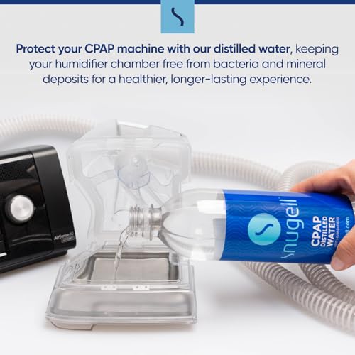 Snugell مياه مفلترة بحجم السفر من سنوجيل لآلات CPAP، (عبوة 6، 20 أونصة لكل منها) – تكفي حتى 12 يومًا – متعددة الاستخدامات، مناسبة للسفر، نظيفة، مصنوعة في الولايات المتحدة - Image 4