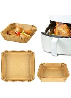 Generic 100Piece Air Fryer Disposable Paper Liner, Square Nonstick Air Fryer Parchment Paper For Baking Microwave Baking Oilproof, 7.8Inch/20Cm, Round  - Image 3