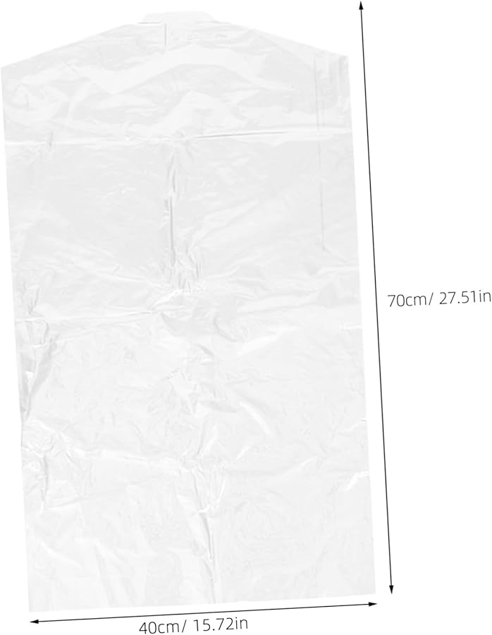 أكياس ملابس قابلة لإعادة الاستخدام ومقاومة للماء 60 قطعة، شنط تعليق بلاستيكية لتخزين الملابس للسفر - Image 2