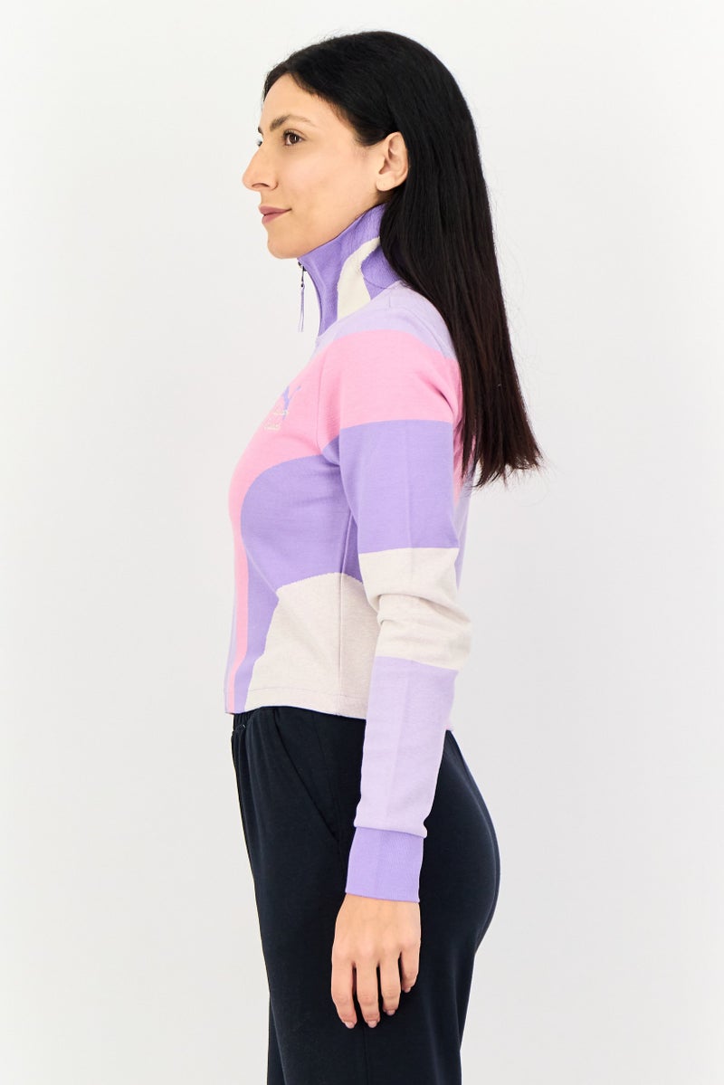 PUMA سويت شيرت بومّا إكس كيدسوبر للنساء، ملابس رياضية، مناسب للخارج، بسحاب كامل، متعدد الألوان - Image 2