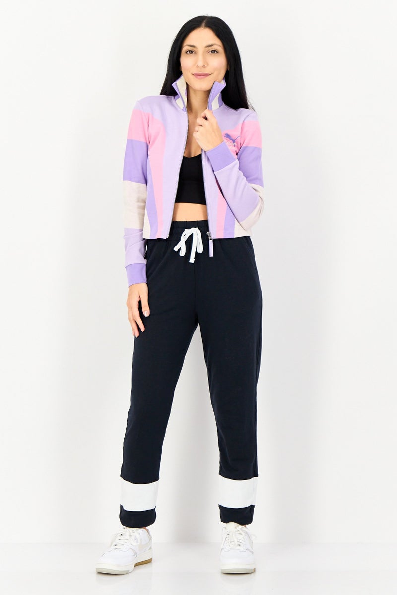 PUMA سويت شيرت بومّا إكس كيدسوبر للنساء، ملابس رياضية، مناسب للخارج، بسحاب كامل، متعدد الألوان - Image 4