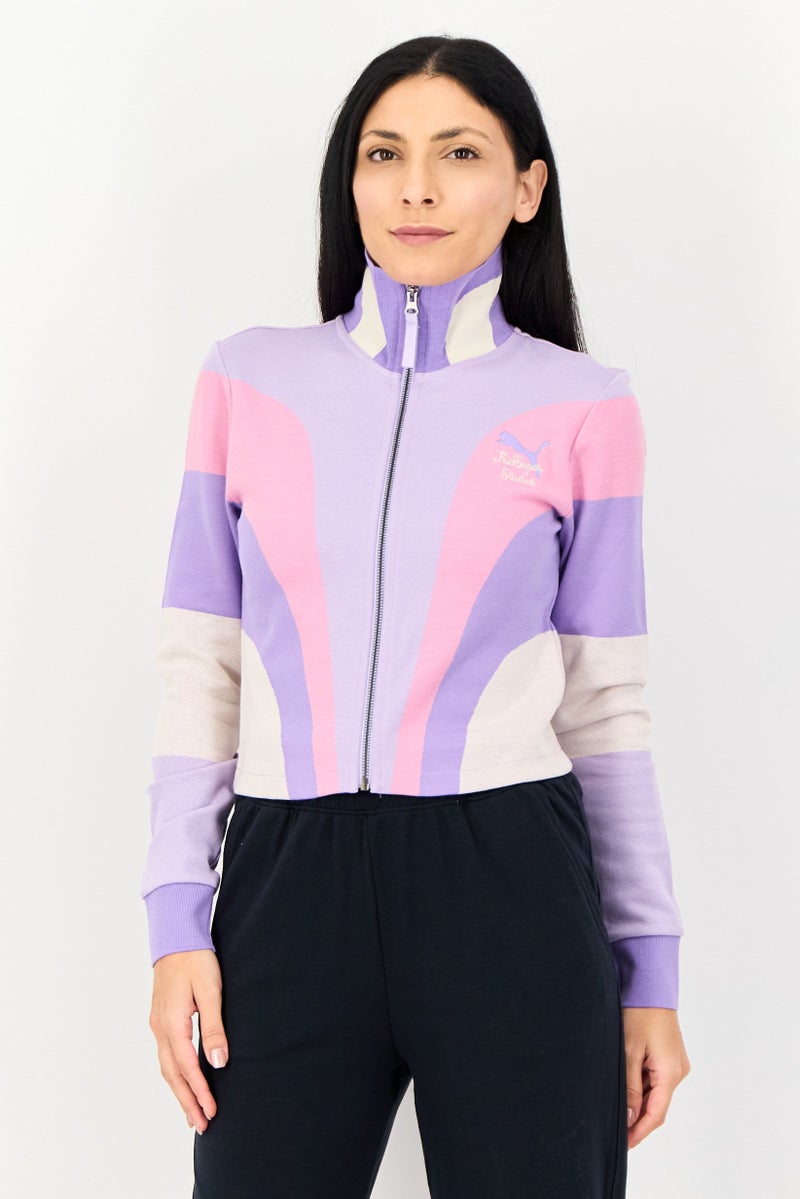 PUMA سويت شيرت بومّا إكس كيدسوبر للنساء، ملابس رياضية، مناسب للخارج، بسحاب كامل، متعدد الألوان - Image 1