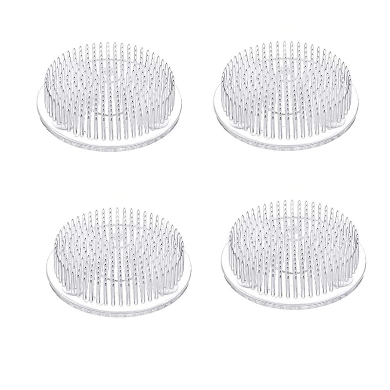 alladaga Flower Frog Clear Plastic Pin Frog Flower Arrangement Holder 2.76" Inch (70mm) - Image 1