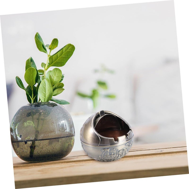 Windproof Elephant Shape Ashtray Desktop Decorative Cigarette Ash Container Home Office - Image 5