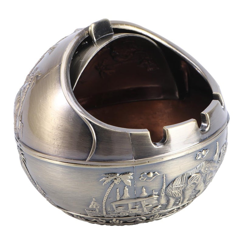 Windproof Elephant Shape Ashtray Desktop Decorative Cigarette Ash Container Home Office - Image 2