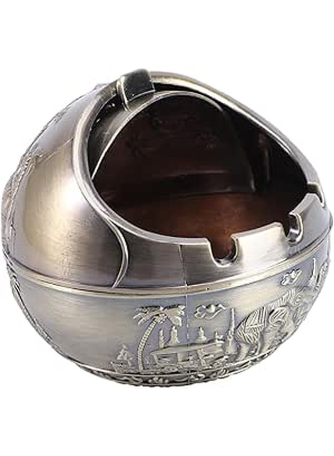 Windproof Elephant Shape Ashtray Desktop Decorative Cigarette Ash Container Home Office - Image 1