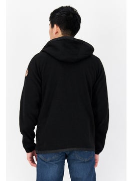 Men Brand Logo Hooded Full Zip Sweatshirt, Black - pzsku/Z3687D5A97A5C945EFB6CZ/45/_/1726108860/0a4801dc-aada-4e44-b72d-96638992a645