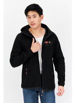 Men Brand Logo Hooded Full Zip Sweatshirt, Black - pzsku/Z3687D5A97A5C945EFB6CZ/45/_/1726108866/82be2933-50a8-4abf-b098-83375740fe94