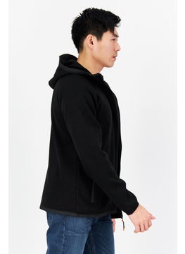 Men Brand Logo Hooded Full Zip Sweatshirt, Black - pzsku/Z3687D5A97A5C945EFB6CZ/45/_/1726108927/acbac102-9277-4c2e-8878-7561e485cb11