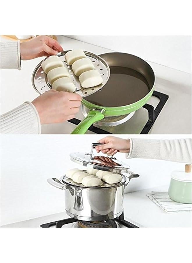 (عبوة 2) سلة بخار طنجرة الضغط مع أرجل قابلة للفك لملحقات القدر - تناسب طنجرة الضغط بسعة 5، 6، 8 لتر - Image 3