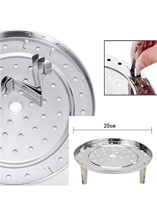 (عبوة 2) سلة بخار طنجرة الضغط مع أرجل قابلة للفك لملحقات القدر - تناسب طنجرة الضغط بسعة 5، 6، 8 لتر - Image 4