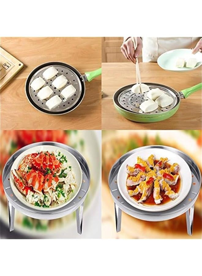 (عبوة 2) سلة بخار طنجرة الضغط مع أرجل قابلة للفك لملحقات القدر - تناسب طنجرة الضغط بسعة 5، 6، 8 لتر - Image 5