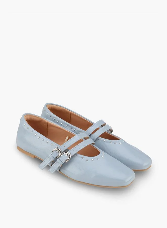 Celeste Women Embellished Double Strap Mary Jane Shoes