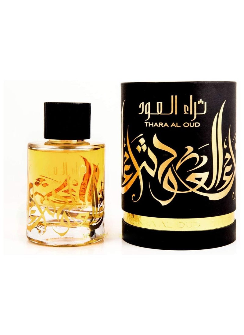 لطافة عطر ثراء العود او دي بارفان، عطر عربي بالعود والعنبر للرجال والنساء، سعة 100 مل  - Image 1