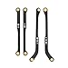 RampCrab High Clearance 4 Links Set for SCX24 Bronco C10 Wrangler JLU 4Runner Steel Links Set ONLY Rear 4Pcs Black - Image 2