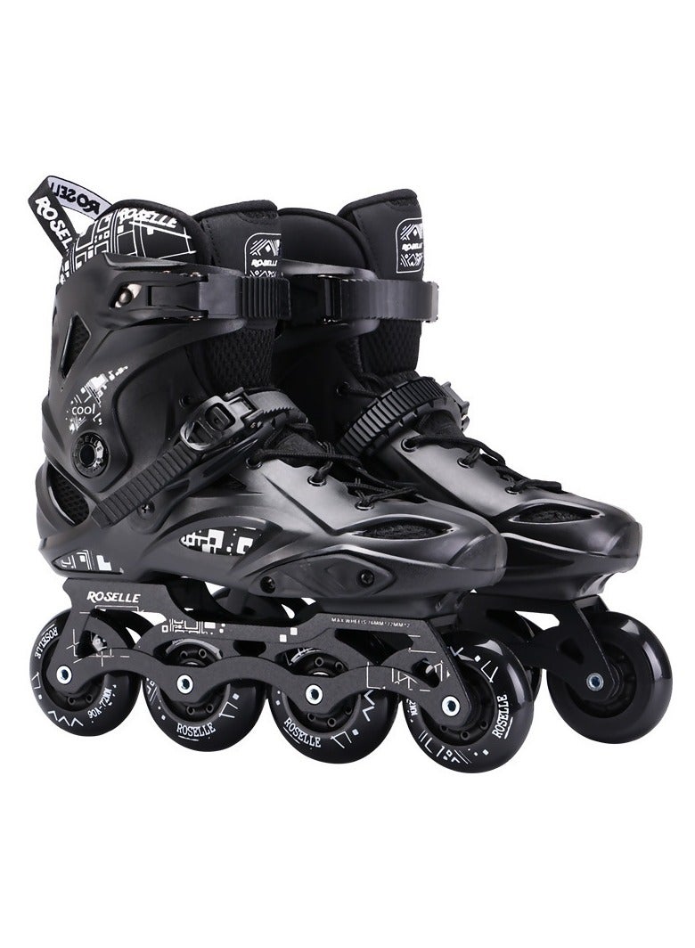 ROSELLE Inline Skates Professional Roller Skate Shoes Adjustable Size for Kids Teens Adult and Beginner - Image 1