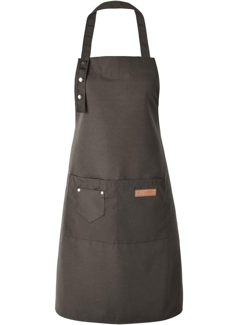 Home Care 2 PCS Professional Chef Apron Set – Adjustable Brown Kitchen Aprons with Multi-Pocket Design for Cooking, Baking, Grilling & BBQ (Multi-Colour) - Image 5