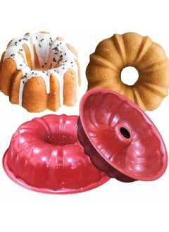 FALMER Granite Bundt Cake Baking Mold 24x7cm -Red  - Image 2