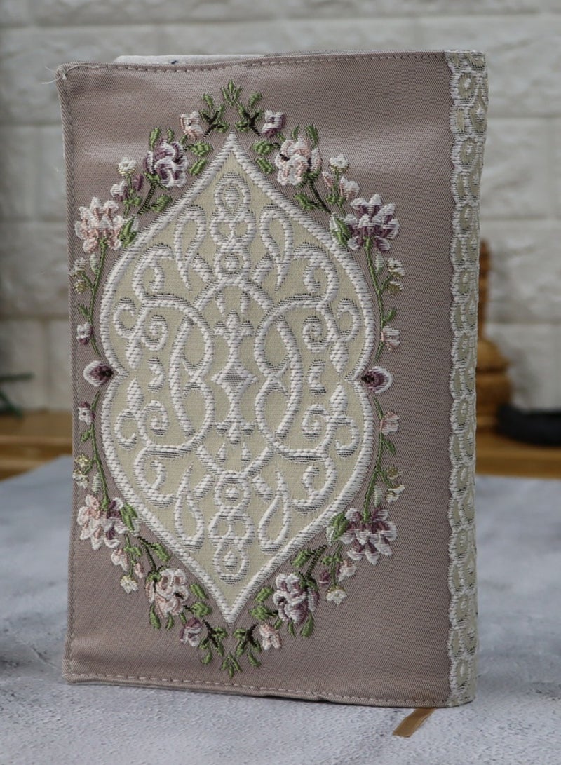 REBENUO Embroidered silk cover for memorizing the Holy Quran, size: 14*20 - Image 1