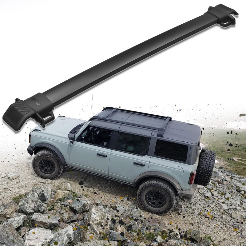Broaddict Single Cross Bar Fit for 20212024 Ford Bronco Roof Rack Cross Bar Cargo Accessory Except Bronco Sport