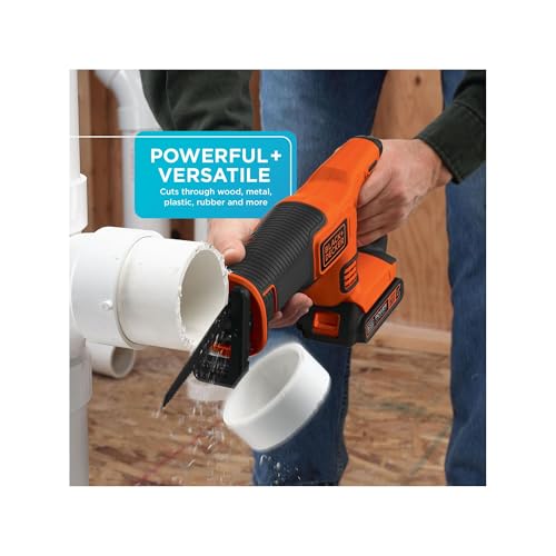 BLACK+DECKER 20V MAX* Cordless Reciprocating Saw Kit (BDCR20C) - Image 4
