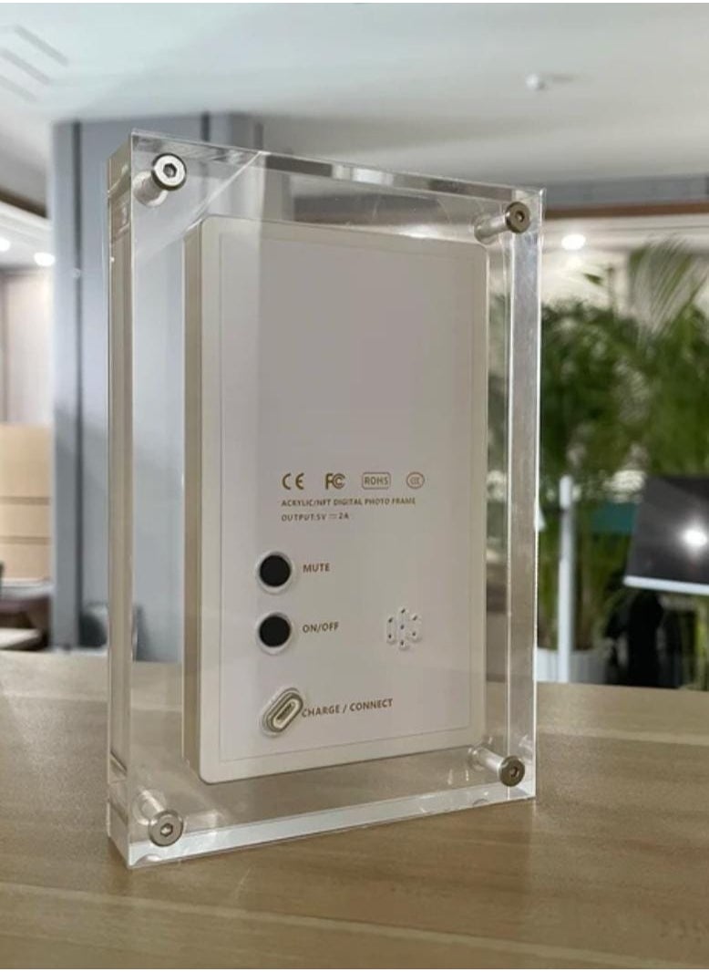 No branded Acrylic Digital Frame (5 inch) - Transparent Photo Frame Design Digital Photo Frame-IPS HD Screen Photo/Music/Video Playback(5  Inch)  - Image 2