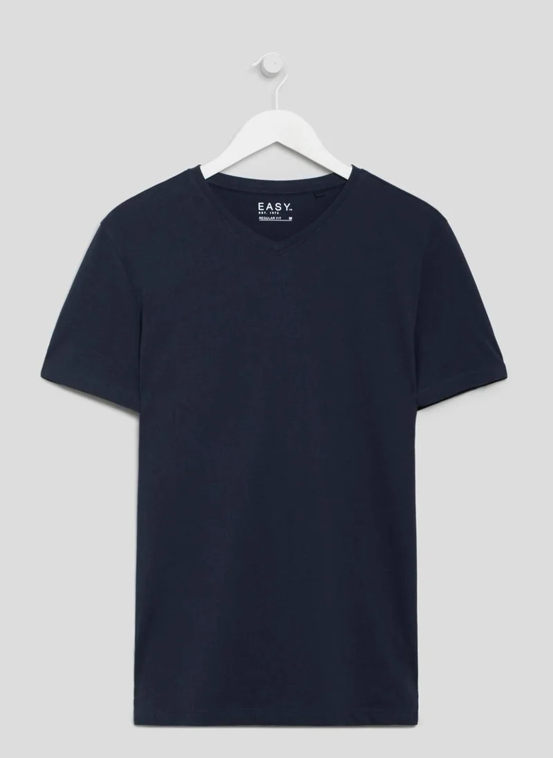 ماتلان Navy Essential V-Neck T-Shirt