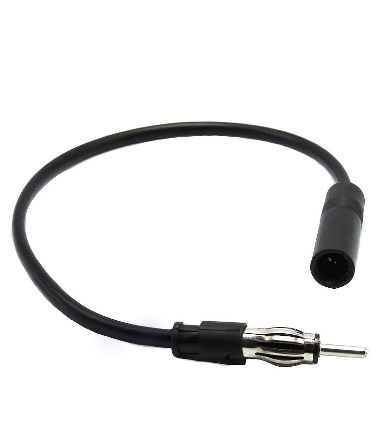 Car Radio FM Antenna Extension Cable DIN Male to Female Adapter for Vehicle Audio Stereo 13.78 Inch 1 Piece Pack - Image 1