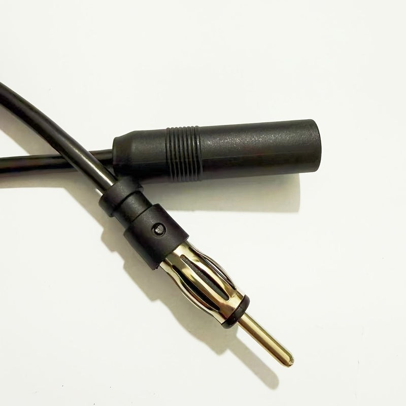 Car Radio FM Antenna Extension Cable DIN Male to Female Adapter for Vehicle Audio Stereo 13.78 Inch 1 Piece Pack - Image 3