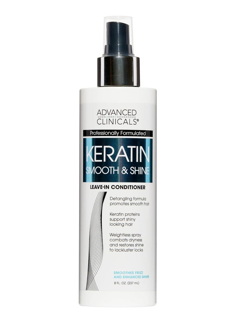 Advanced Clinicals Advanced Clinicals Keratin Smooth and Shine Hair Conditioner Spray 237 ml  - Image 1
