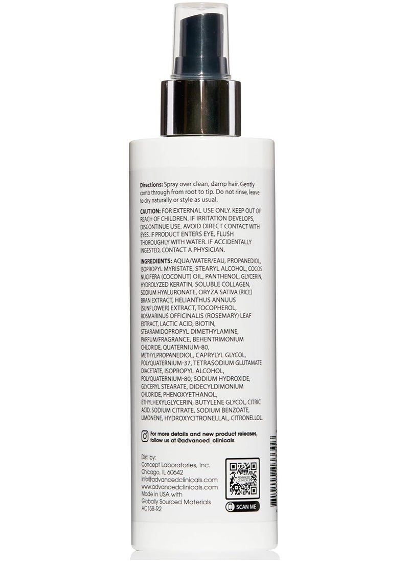 Advanced Clinicals Advanced Clinicals Keratin Smooth and Shine Hair Conditioner Spray 237 ml  - Image 3