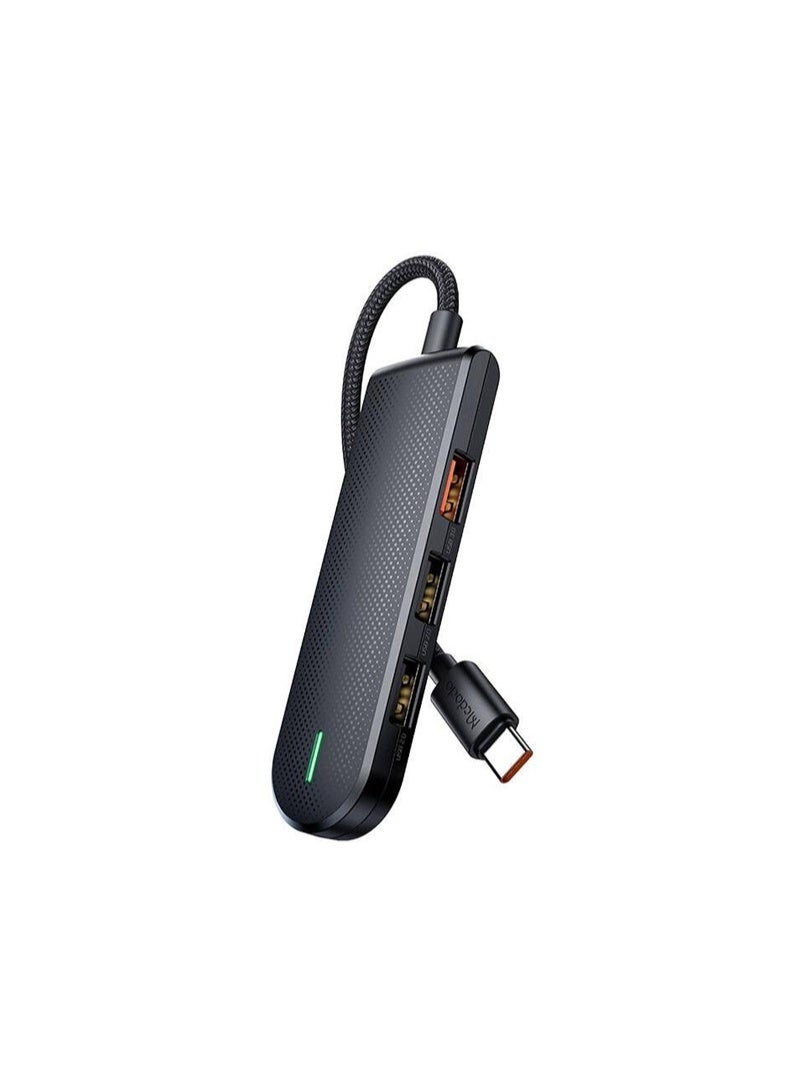 مكدودو موزع HU-143 USB-C 5 في 1، يدعم 3 منافذ USB (بما في ذلك USB 3.0 بسرعة نقل تصل إلى 5 جيجابت في الثانية) + منفذ طاقة PD حتى 100 وات + قارئ بطاقة SD/TF، ​​تصميم متين من ABS والنايلون، يدعم سعة بطاقة تصل إلى 2 تيرابايت، متوافق مع أجهزة Windows وMacOS وiPadOS وAndroid، الحل الأمثل لتوسيع منافذ الكمبيوتر المحمول والكمبيوتر اللوحي - Image 4