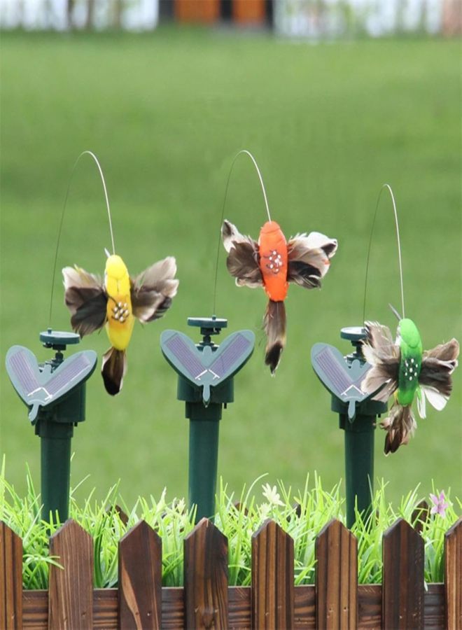 Hummingbird 2 x Solar Hummingbird Floating Hummingbird in ABS (Acrylonitrile Butadiene Styrene) - Realistic Hummingbird - Solar Insect Repellent Hummingbird - for Garden and Patio - 13 x 8 x 8 cm - Image 5