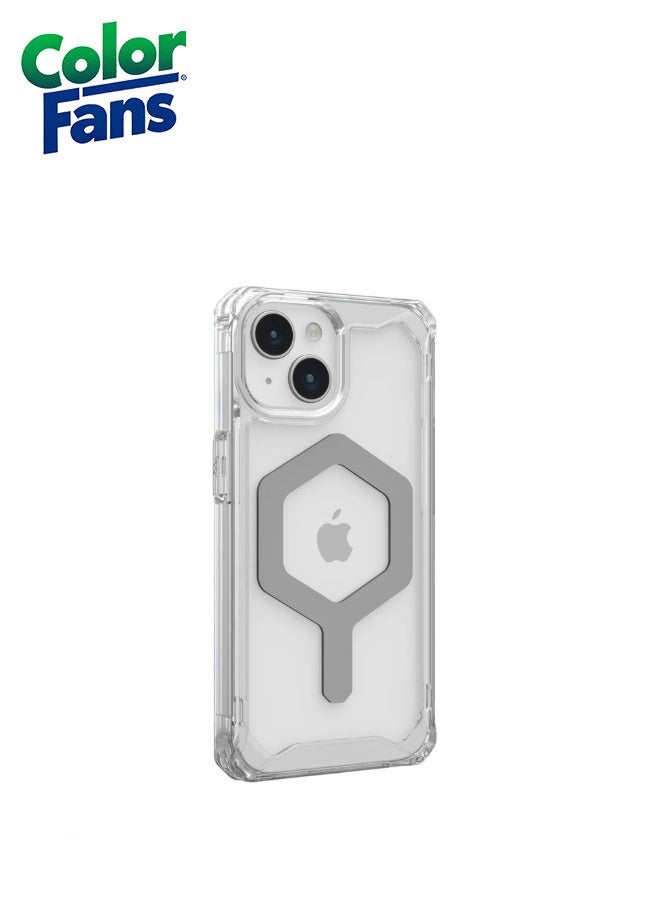 Color Fans Plyo Magfit iPhone 14 Plus Case Protective Cover Ice/Silver - Image 2