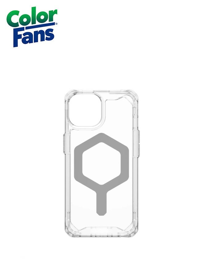 Color Fans Plyo Magfit iPhone 14 Plus Case Protective Cover Ice/Silver - Image 3