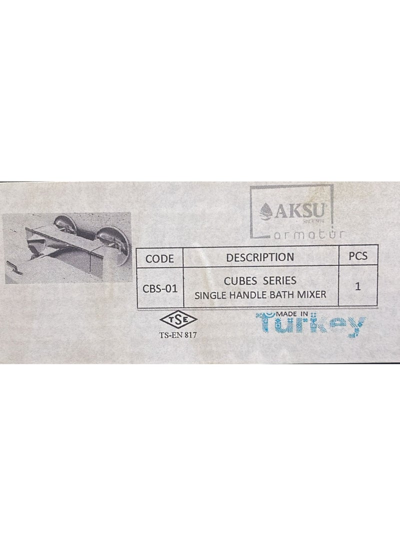 CUBES Series Single Lever Turkish Basin Mixer Model No. cbs-01 - Image 3