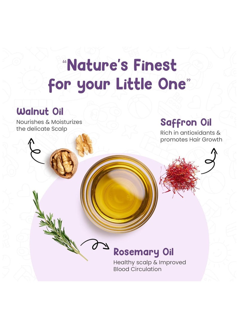 Mother Sparsh Ayurvedic Baby Hair Oil with 21 Herbs & Oils for Babys Tender Scalp & Hair, 100ml  - Image 3