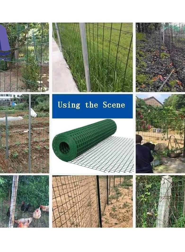 ROBUSTLINE Robustline Wire Mesh Fencing, Galvanized Pvc Coated Garden Fencing, Green Steel Nets For Farming Fence, Plant Chicken Wire Fence - Image 4