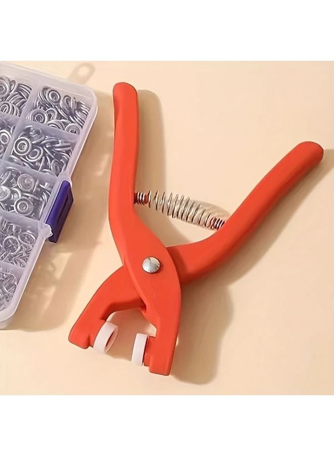 200 Pcs Quick Release Button Kit With Pliers Stainless Steel Hand Clamps For Clothing - Image 3